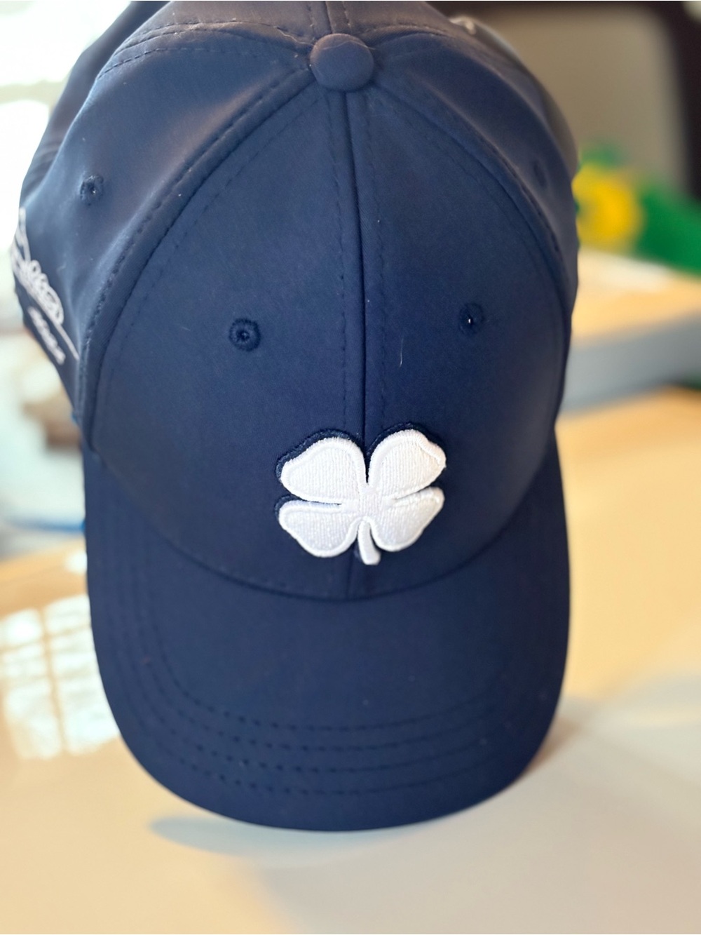 Black Clover Premier Blessed Live Luck Navy Blue High Crown Snapback Cap Hat NWT